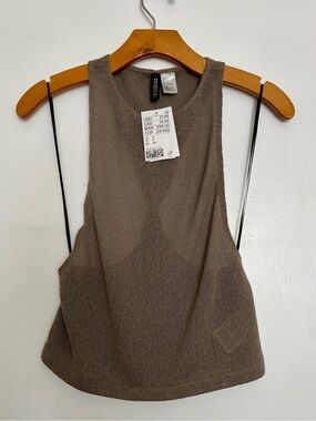 Beige top size S | Knit Cotton top